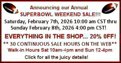 Announcing Our 42nd Annual Superbowl Weekend Sale!