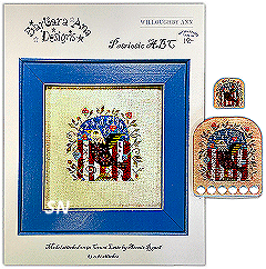 Patriotic ABC - The chart, Thread Board and matching Needle Minder from Barbara-Ana Designs - click to see more