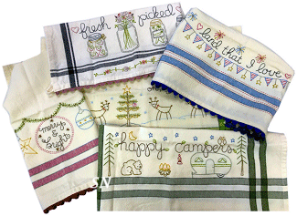 Some of the Dish Towels from Bareroots - click to see more