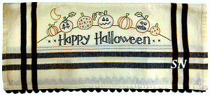 Happy Halloween Dish Towel Kit from Bareroots - click to see more