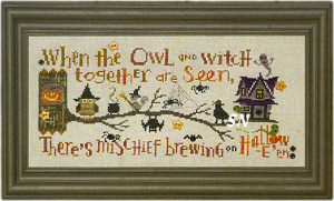 The Halloween Branch -- Hooty Hoo Owl and Border from Bent Creek - click for more