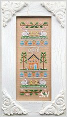 April Sampler of the Month from Country Cottage Needleworks -- click to see more