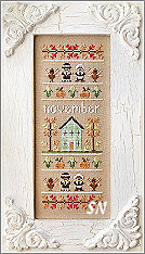 November Sampler of the Month from Country Cottage Needleworks -- click to see more