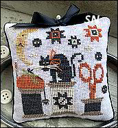 Halloween Spools Pin Keep from Stitches by Ethel - click for more