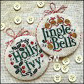 Joyful Christmas Ornaments 2026 from Stitches by Ethel - click for more