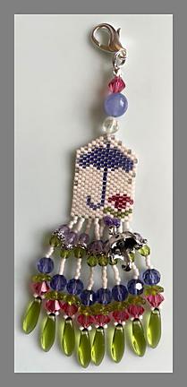 April Showers Beaded Fob from Fern Ridge - click to see more