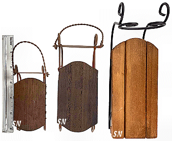 Foxwood Crossings Small Sled, Medium sled, Sleigh and Doll Bed - click to see more