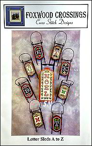 Foxwood Crossings Letter Sleds A-Z - click to see more