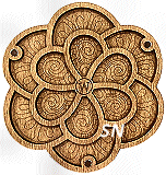 Rounded Flower Wooden-Lucite Bead Organizer Trays, a Silver Needle Exclusive - click for more