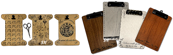 Miniature Clip Boards for Stitchers, a Silver Needle Exclusive - click for more