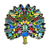 Mandala Peacock Needle Minder - click so see lots more