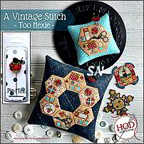 A Vintage Stitch - Too Hexie from Hands On Design - click to see more