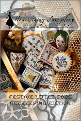 Beekeeping Edition Festive Little Fobs from Heartstring Samplery - click for more