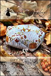 Gift of October Biscornu from Heartstring Samplery - click for more