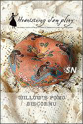 Willow's Pond Biscornu from Heartstring Samplery - click for more