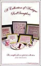 #398 A Collection of Antique Red Samplers from JBW Designs - click to see more