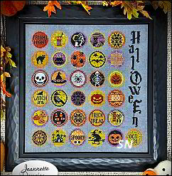 Halloween Dots Framed by Jeannette Douglas -- click to see more