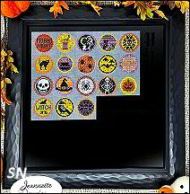 Halloween Dots Framed by Jeannette Douglas -- click to see more