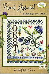Floral Alphabet QRST from Jeannette Douglas - click for more