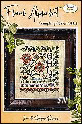 Floral Alphabet GHIJ from Jeannette Douglas - click for more