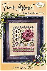Floral Alphabet KLM from Jeannette Douglas - click for more