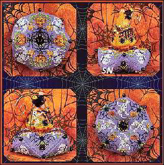 Griselda's Ghostly Garden Biscornu and Little Mouse from Just Nan - click to see more!
