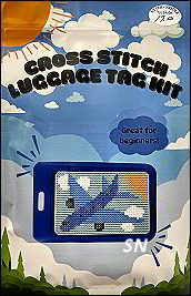 BLUE Airplane Luggage Tag Kit from Jumpseat Therapy - click for more