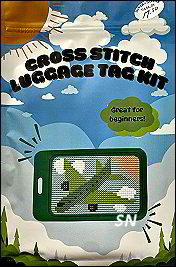GREEN Airplane Luggage Tag Kit from Jumpseat Therapy - click for more