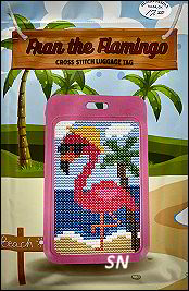Fran the Flamingo Luggage Tag Kit from Jumpseat Therapy - click for more