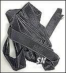 Charcoal Penny Rayon Ribbon from Lady Dot Charcoal Rayon Ribbon from Lady Dot