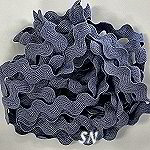 Navy Cotton Rik Rak from Lady Dot Navy Cotton Rik Rak from Lady Dot