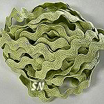 Witch Face Green Cotton Rik Rak from Lady Dot Witch Face Green Cotton Rik Rak from Lady Dot