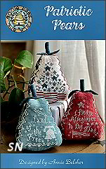 Patriotic Pears from Annie Beez Folk Art - click to see more
