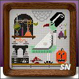 Trick or Tweet Bea from Boomerang Stitches - click to see more