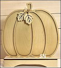 Hello Pumpkin Wooden Backer from Cherry Blossoms - click for more