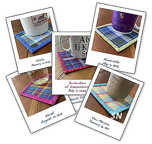 Statehood Coasters and More from Jean Farish - click for more - click for more