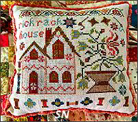 Houses of Stitchery Lane #2 Rick Rack House from Pansy Patch Quilts and Stitchery - click to see more