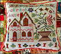 Houses of Stitchery Lane #2 Rick Rack House from Pansy Patch Quilts and Stitchery - click to see more