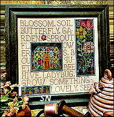 Quaint Rose Flower Garden Mixed Media - click for more