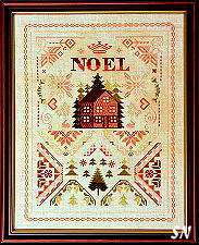 Noel Ornament Sampler from Samplers and Primitives - click for more