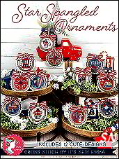 Star Spangled Ornaments from Just Sew Emma -  click for more