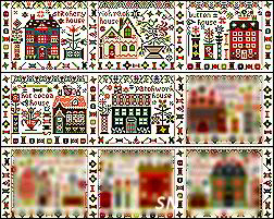 Houses of Stitchery Lane Placement Chart from Pansy Patch Quilts and Stitchery - click to see more