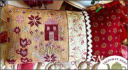 Tea Garden Pillow from Pansy Patch Quilts and Stitchery - click to see more