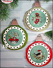 Vintage Ornaments Set 3 from Cherry Blossoms - click for more