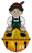 Alpine Little Boy from Cross Stitch Wonders - click to see more