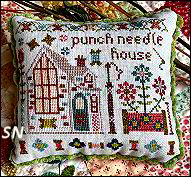 Houses of Stitchery Lane #7 Punch Needle House from Pansy Patch Quilts and Stitchery - click to see more