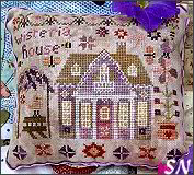 Houses on Wisteria Lane Chart 1 Wisteria House from Pansy Patch Quilts and Stitchery - click to see more