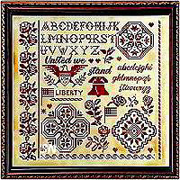 United We Stand Quaker from Samplers and Primitives - click for more