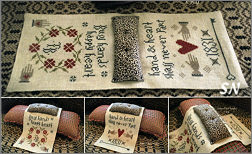 Heart's Content Armchair Pinpoke from Scattered Seed Samplers - click to see more