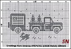 Greetings from America from Open Road Abode Needleworks - click to see more